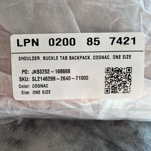 JustFab, Messenger Backpack, Cognac - Picture 8 of 10